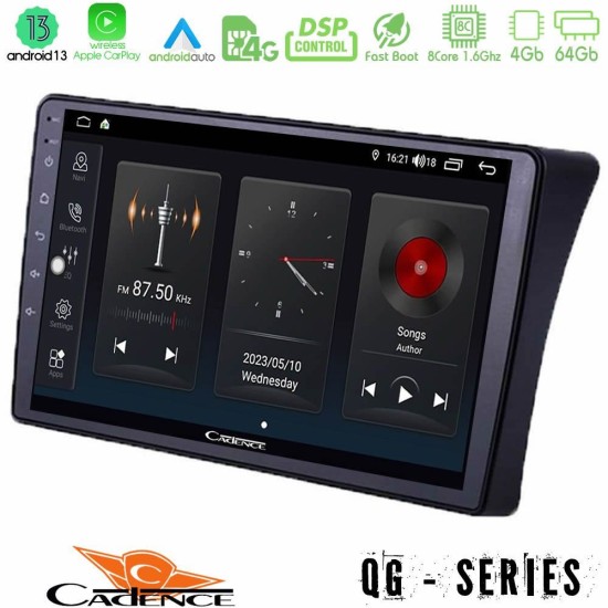 Cadence QG Series 8Core Android13 4+64GB Nissan Navara D40 Navigation Multimedia Tablet 9"