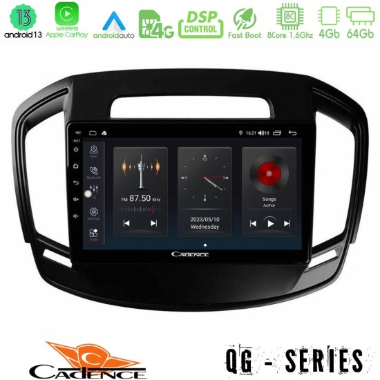 Cadence QG Series 8Core Android13 4+64GB Opel Insignia 2014-2017 Navigation Multimedia Tablet 9"