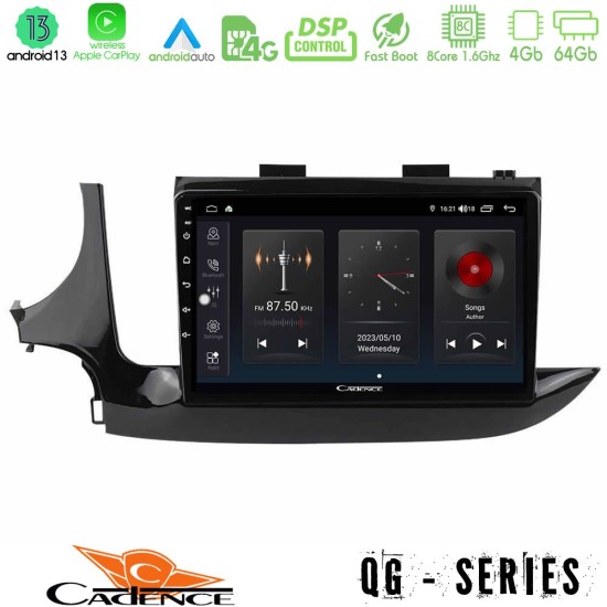 Cadence QG Series 8Core Android13 4+64GB Opel Mokka 2016-2020 Navigation Multimedia Tablet 9"