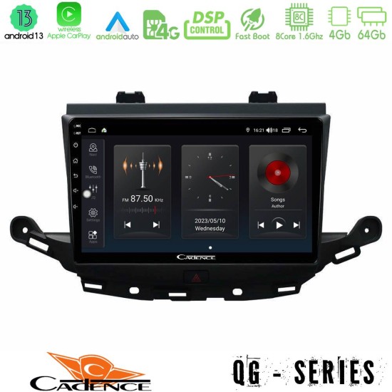 Cadence QG Series 8Core Android13 4+64GB Opel Astra K 2015-2019 Navigation Multimedia Tablet 9"