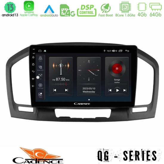 Cadence QG Series 8Core Android13 4+64GB Opel Insignia 2008-2013 Navigation Multimedia Tablet 9"