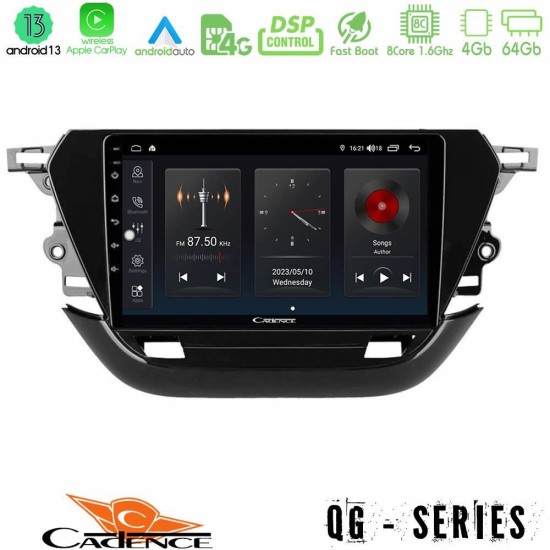 Cadence QG Series 8Core Android13 4+64GB Opel Corsa F 2019-2023 Navigation Multimedia Tablet 9"