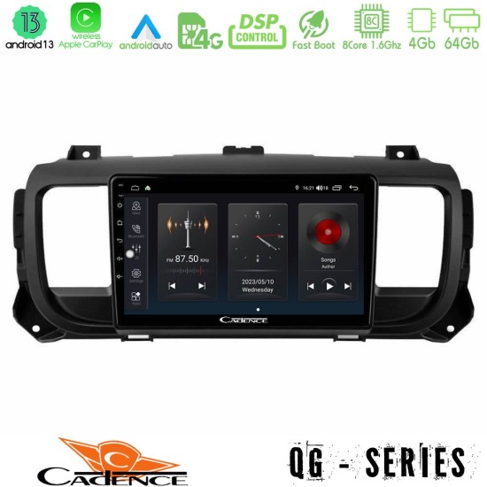 Cadence QG Series 8Core Android13 4+64GB Citroen/Peugeot/Opel/Toyota Navigation Multimedia Tablet 9"