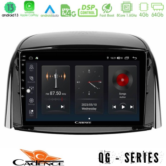 Cadence QG Series 8Core Android13 4+64GB Renault Koleos 2007-2015 Navigation Multimedia Tablet 9"