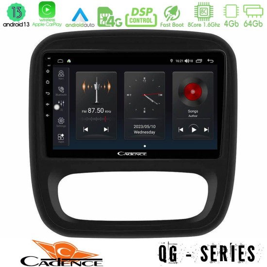 Cadence QG Series 8Core Android13 4+64GB Renault/Nissan/Opel/Fiat Navigation Multimedia Tablet 9"