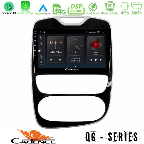 Cadence QG Series 8Core Android13 4+64GB Renault Clio 2016-2019 Navigation Multimedia Tablet 10"