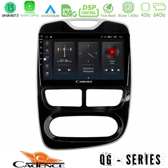 Cadence QG Series 8Core Android13 4+64GB Renault Clio 2012-2016 Navigation Multimedia Tablet 10"