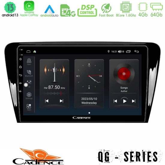 Cadence QG Series 8Core Android13 4+64GB Skoda Octavia 7 Navigation Multimedia Tablet 10"