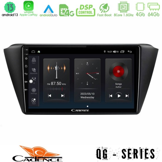 Cadence QG Series 8Core Android13 4+64GB Skoda Fabia 2015-2021 Navigation Multimedia Tablet 9"