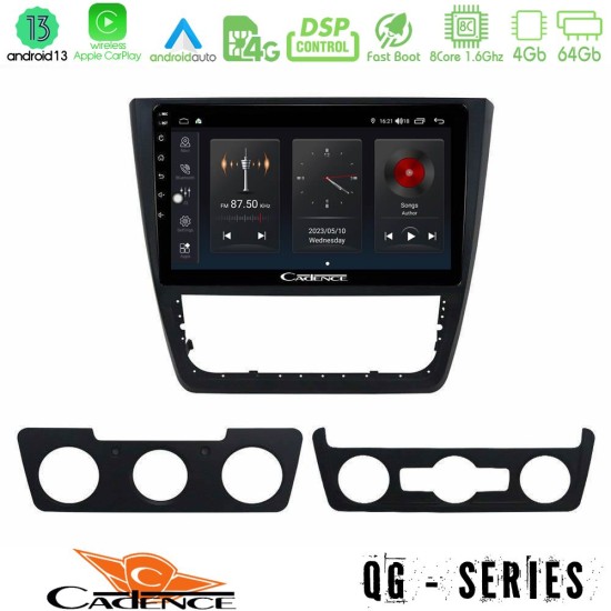 Cadence QG Series 8Core Android13 4+64GB Skoda Yeti 2009-> Navigation Multimedia Tablet 10"