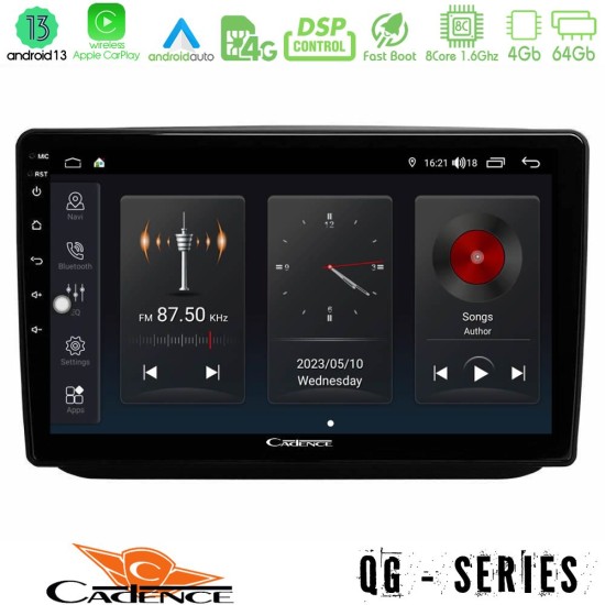 Cadence QG Series 8Core Android13 4+64GB Skoda Fabia 2007-2014 Navigation Multimedia Tablet 10"