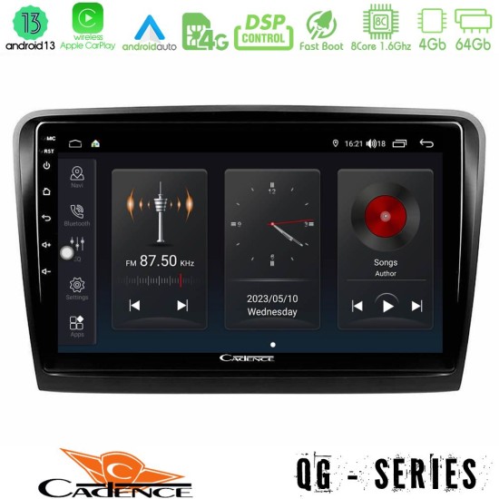 Cadence QG Series 8Core Android13 4+64GB Skoda Superb 2008-2015 Navigation Multimedia Tablet 9"