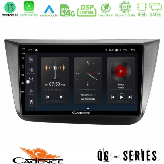 Cadence QG Series 8Core Android13 4+64GB Seat Altea 2004-2015 Navigation Multimedia Tablet 9"