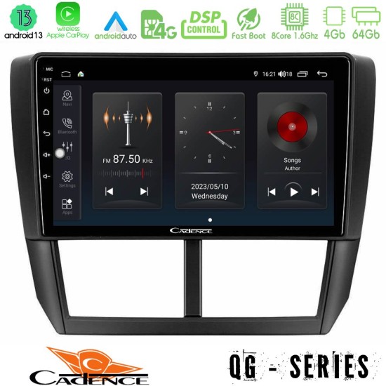 Cadence QG Series 8Core Android13 4+64GB Subaru Forester Navigation Multimedia Tablet 9"