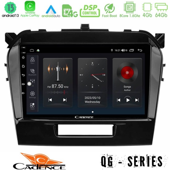 Cadence QG Series 8Core Android13 4+64GB Suzuki Vitara 2015-2021 Navigation Multimedia Tablet 9"