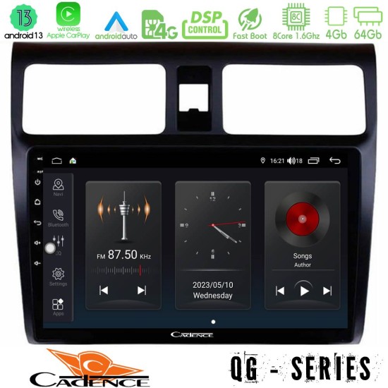 Cadence QG Series 8Core Android13 4+64GB Suzuki Swift 2005-2010 Navigation Multimedia Tablet 10"