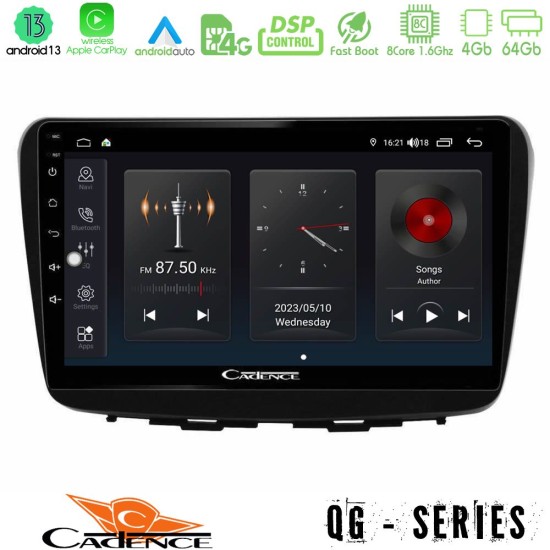 Cadence QG Series 8Core Android13 4+64GB Suzuki Baleno 2016-2021 Navigation Multimedia Tablet 9"