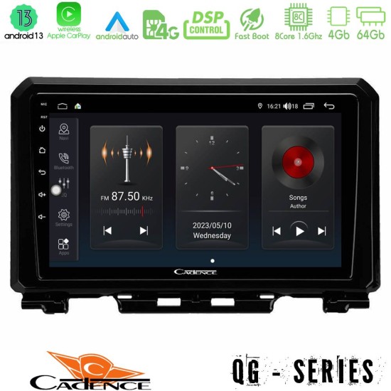 Cadence QG Series 8Core Android13 4+64GB Suzuki Jimny 2018-2022 Navigation Multimedia Tablet 9"