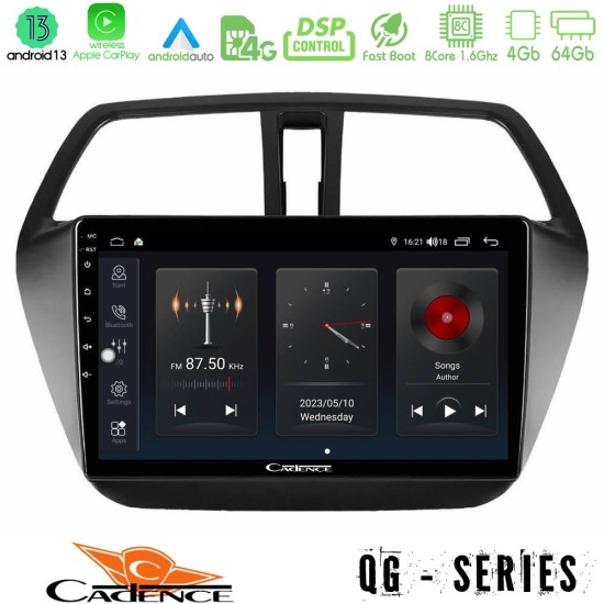 Cadence QG Series 8Core Android13 4+64GB Suzuki SX4 S-Cross Navigation Multimedia Tablet 9"