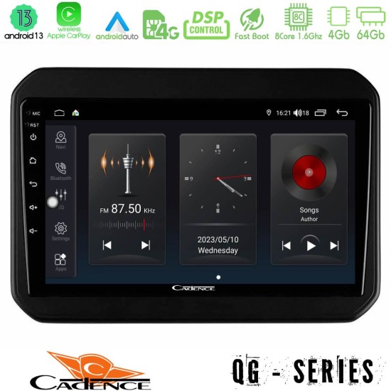 Cadence QG Series 8Core Android13 4+64GB Suzuki Ignis Navigation Multimedia Tablet 9"