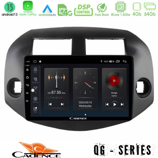 Cadence QG Series 8Core Android13 4+64GB Toyota Rav4 2006-2012 Navigation Multimedia Tablet 10"