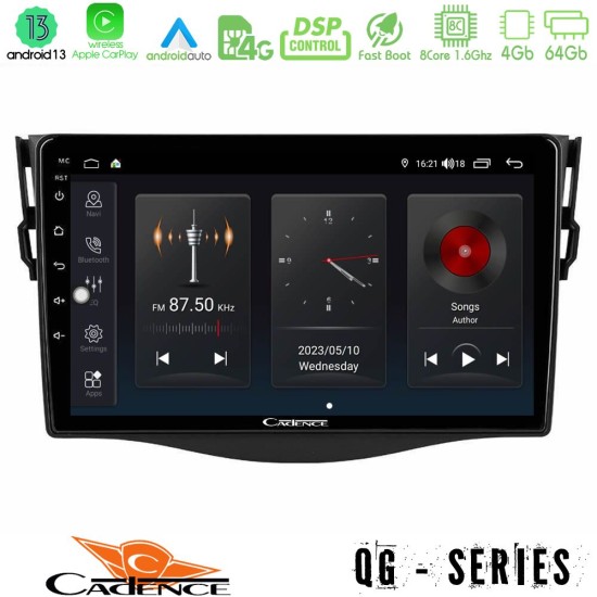 Cadence QG Series 8Core Android13 4+64GB Toyota RAV4 Navigation Multimedia Tablet 9"