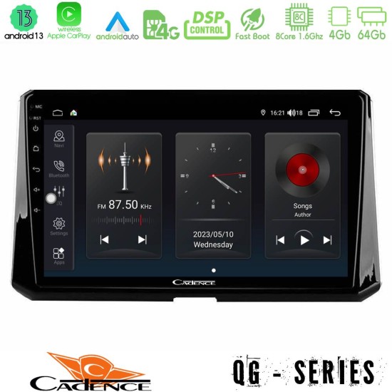 Cadence QG Series 8Core Android13 4+64GB Toyota Corolla 2019-2022 Navigation Multimedia Tablet 9"