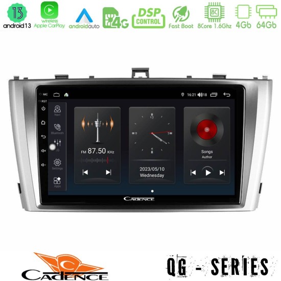 Cadence QG Series 8Core Android13 4+64GB Toyota Avensis T27 Navigation Multimedia Tablet 9"