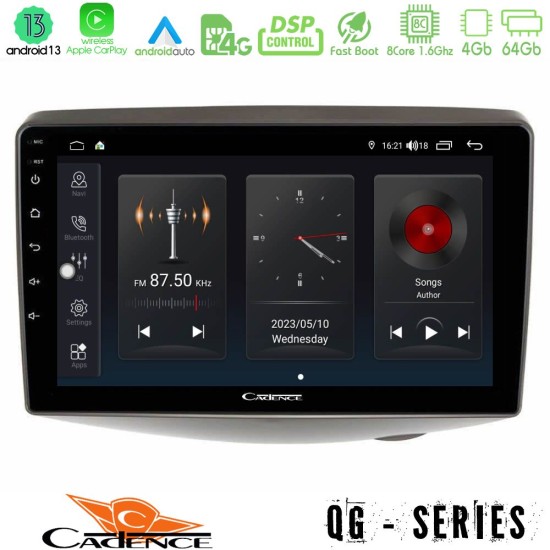 Cadence QG Series 8Core Android13 4+64GB Toyota Yaris 1999 - 2006 Navigation Multimedia Tablet 9"