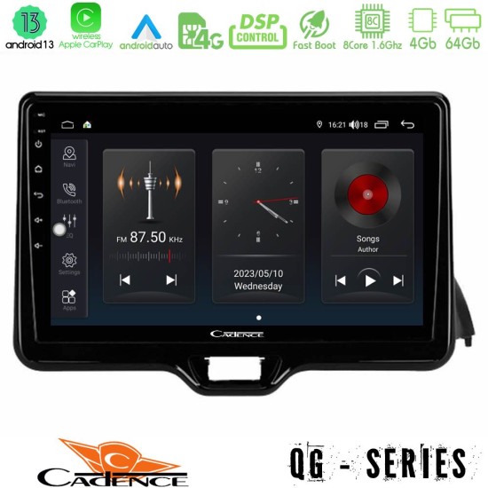 Cadence QG Series 8Core Android13 4+64GB Toyota Yaris 2020-> Navigation Multimedia Tablet 9"