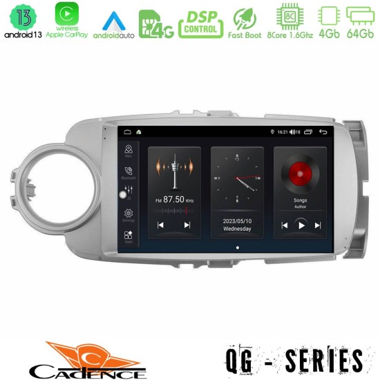 Cadence QG Series 8Core Android13 4+64GB Toyota Yaris Navigation Multimedia Tablet 9"