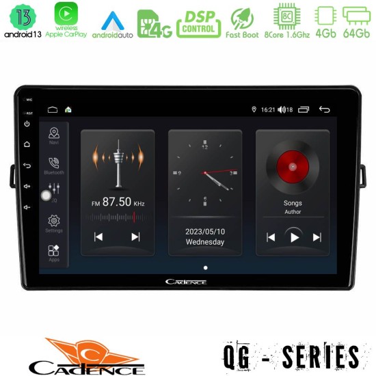 Cadence QG Series 8Core Android13 4+64GB Toyota Auris Navigation Multimedia Tablet 10"