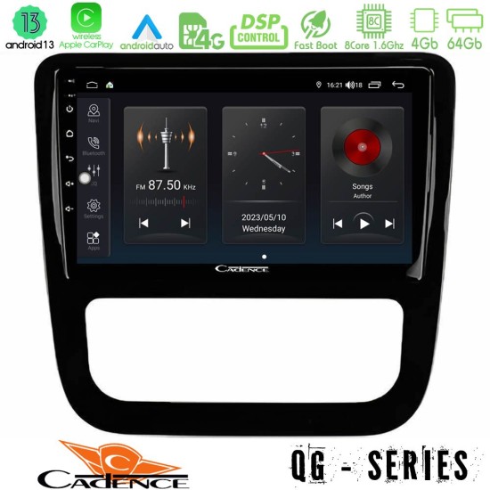 Cadence QG Series 8Core Android13 4+64GB VW Scirocco 2008-2014 Navigation Multimedia Tablet 9" (μαύρο γυαλιστερό)