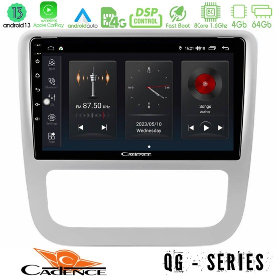 Cadence QG Series 8Core Android13 4+64GB VW Scirocco 2008-2014 Navigation Multimedia Tablet 9"