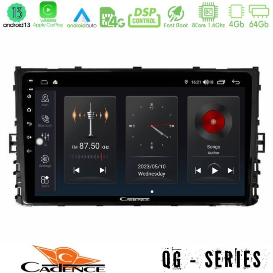 Cadence QG Series 8Core Android13 4+64GB VW MQB 2017-> Navigation Multimedia Tablet 9"