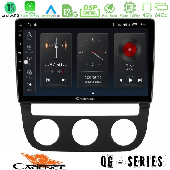 Cadence QG Series 8Core Android13 4+64GB VW Jetta Navigation Multimedia Tablet 10"