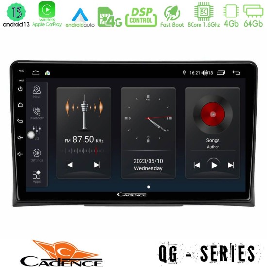 Cadence QG Series 8Core Android13 4+64GB VW Transporter 2003-2015 Navigation Multimedia Tablet 9"