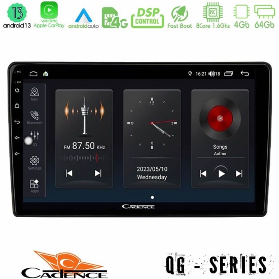 Cadence QG Series 8Core Android13 4+64GB VW Tiguan Navigation Multimedia Tablet 9" (23mm alarm button)