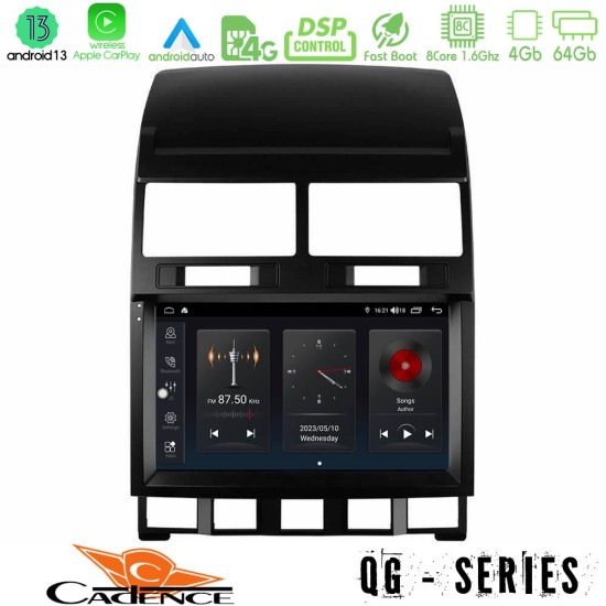 Cadence QG Series 8Core Android13 4+64GB VW Touareg 2002 – 2010 Navigation Multimedia Tablet 9"