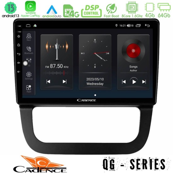 Cadence QG Series 8Core Android13 4+64GB VW Jetta Navigation Multimedia Tablet 10"