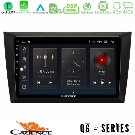 Cadence QG Series 8Core Android13 4+64GB Vw Golf 6 Navigation Multimedia Tablet 9"