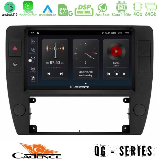 Cadence QG Series 8Core Android13 4+64GB VW Passat B5 2001-2005 Navigation Multimedia Tablet 9"