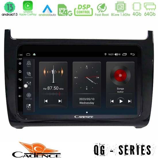 Cadence QG Series 8Core Android13 4+64GB Vw Polo Navigation Multimedia Tablet 9"