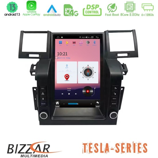 Bizzar Range Rover Sport L320 2005-2009 Tesla Screen 12.1" Android 13 8core 6+128GB