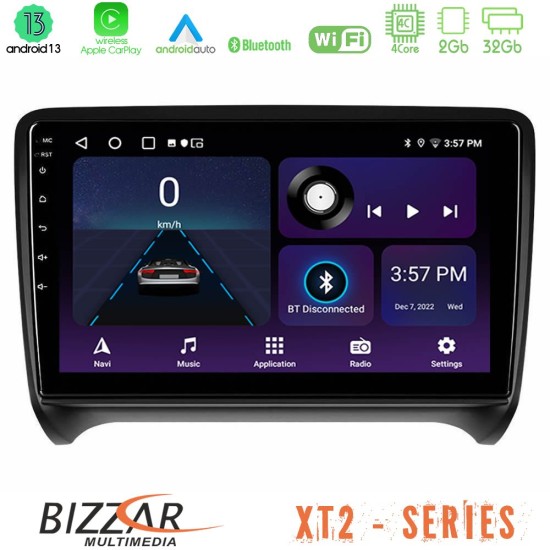 Bizzar XT2 Series 4Core Android13 2+32GB Audi TT B7 Navigation Multimedia Tablet 9"