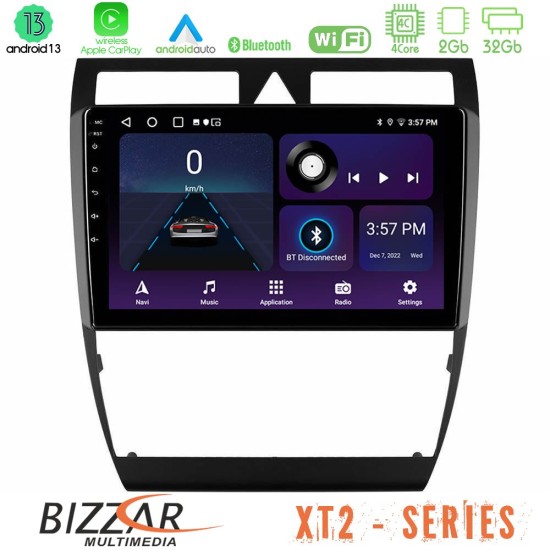 Bizzar XT2 Series 4Core Android13 2+32GB Audi A6 (C5) 1997-2004 Navigation Multimedia Tablet 9"