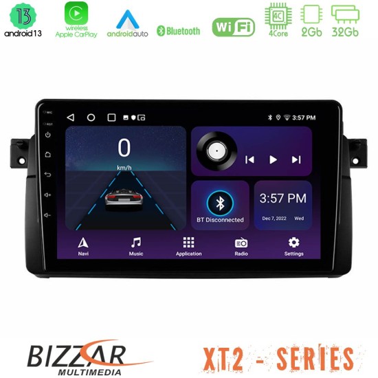 Bizzar XT2 Series 4Core Android13 2+32GB BMW E46 Navigation Multimedia Tablet 9"