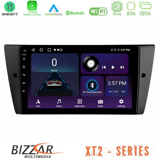 Bizzar XT2 Series 4Core Android13 2+32GB BMW 3 Series 2006-2011 Navigation Multimedia Tablet 9"