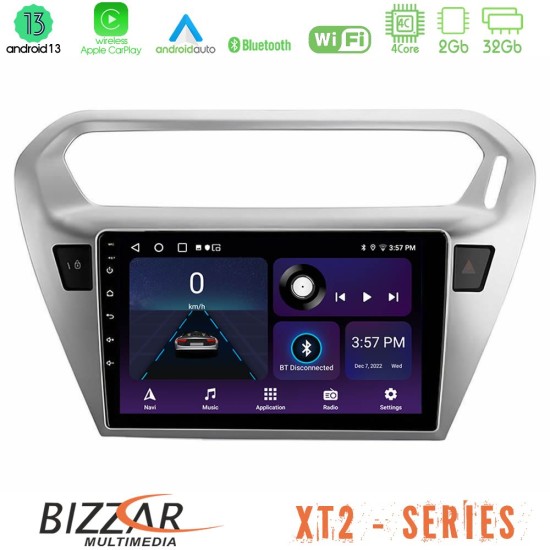 Bizzar XT2 Series 4Core Android13 2+32GB Citroën C-Elysée / Peugeot 301 Navigation Multimedia Tablet 9"