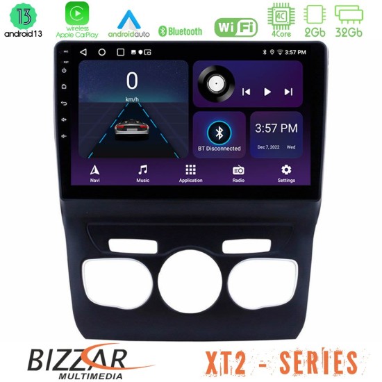 Bizzar XT2 Series 4Core Android13 2+32GB Citroen C4L Navigation Multimedia Tablet 10"